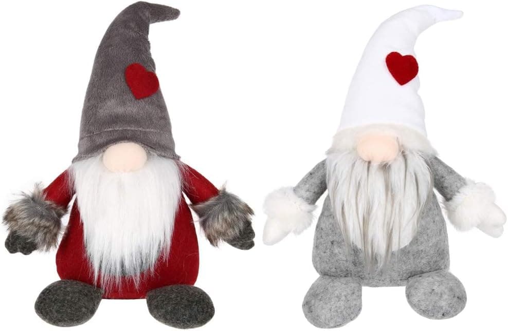 2 Pack Plush Handmade Gnome Couples, Valentines Mother’s Day Gnome Couples for Home Desk Shelf Decoration Ornament