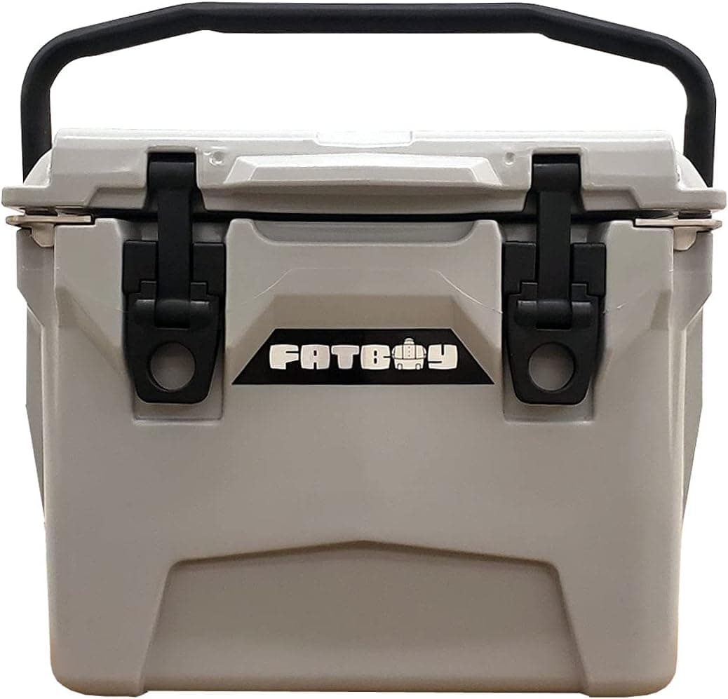 Fatboy 10QT Rotomolded Cooler Chest Ice Box Hard Lunch Box - Gray