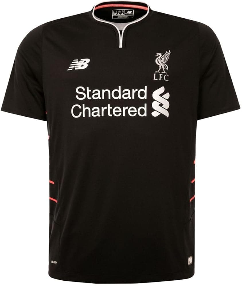 New Balance Liverpool FC 2016/17 Short Sleeve Away Jersey - Youth - Black -