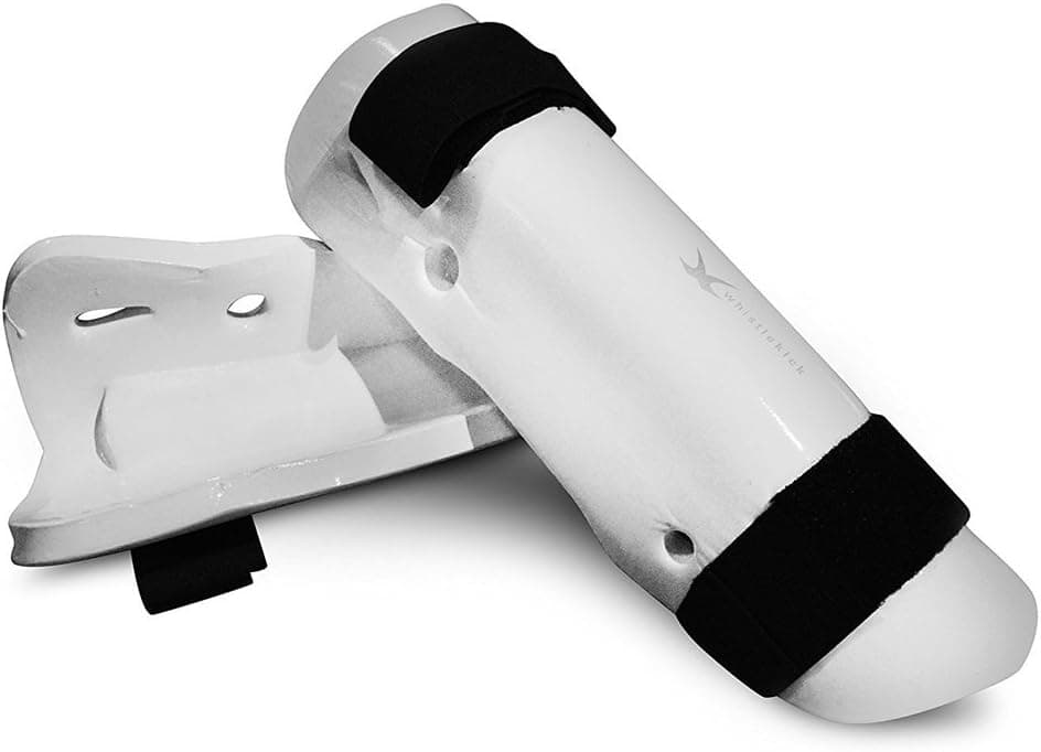 whistlekick Sparring Shin Guards with Industry Leading Warranty-Martial Arts Shin Guards/MMA Shin Guards/Taekwondo Shin Guards/Kickboxing Shin Guards