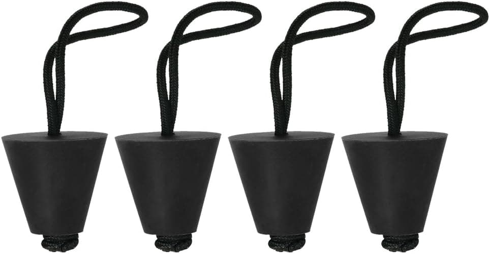 Lixada Best Universal Kayak Scupper Plug Kit Kayak Scupper Plug Kit Canoe Drain Holes Stopper Bung - 4/6/8 Packs