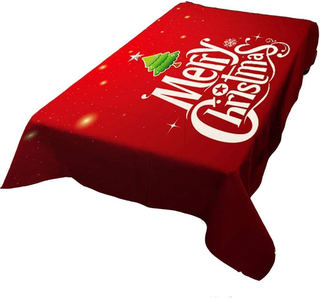 ANCHEER Christmas Digital Printing Rectangle Tablecloth Table Cover Dining Room Décor