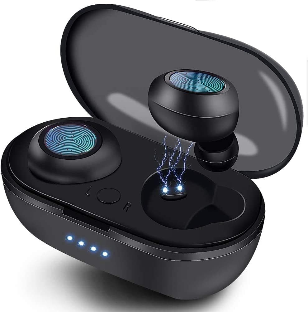 Waterproof Bluetooth 5.3 True Wireless Earbuds, Touch Control,30H Cyclic Playtime TWS Headphones with Charging Case and mic, in-Ear Stereo Earphones Headset for Samsung/iPhone/Android