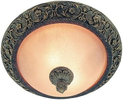 Trans Globe Lighting 26311 GBZ 2-Light Flush-Mount, Gilded Bronze