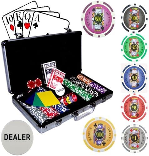 One of A Kind 300 Pieces 11.5 Gram Clay Composite Gambling Poker Chip.