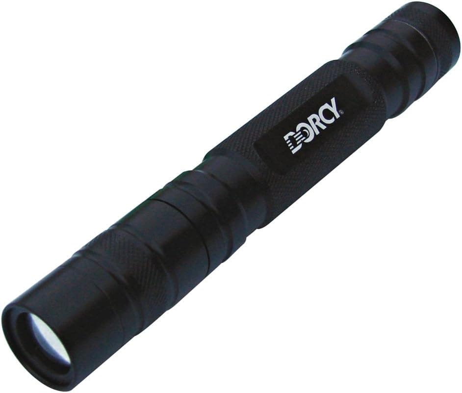 Dorcy 41-4255 Focusing LED Flashlight with Optic Lens, 45-Lumens, Black Finish