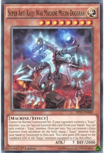 YU-GI-OH! - Super Anti-Kaiju War Machine Mecha-Dogoran (SHVI-EN088) - Shining Victories - 1st Edition - Rare