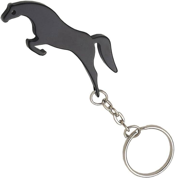 Equi-Ternatives, Inc Jumping Horse Key Chain with Bottle Opener Red