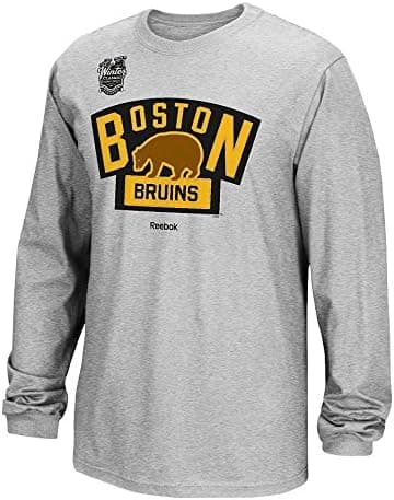 Boston Bruins NHL Youth 2016 Winter Classic Team Logo Long Sleeve T-Shirt - Gray