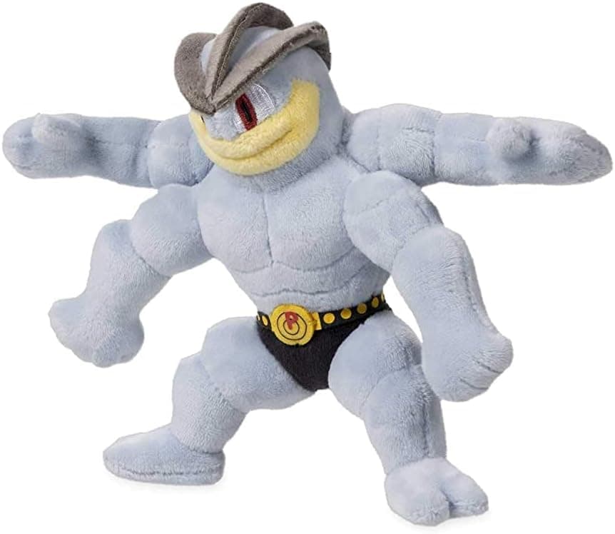 Pokémon Center: Machamp Posable Poké Plush, 8 ¾ Inch