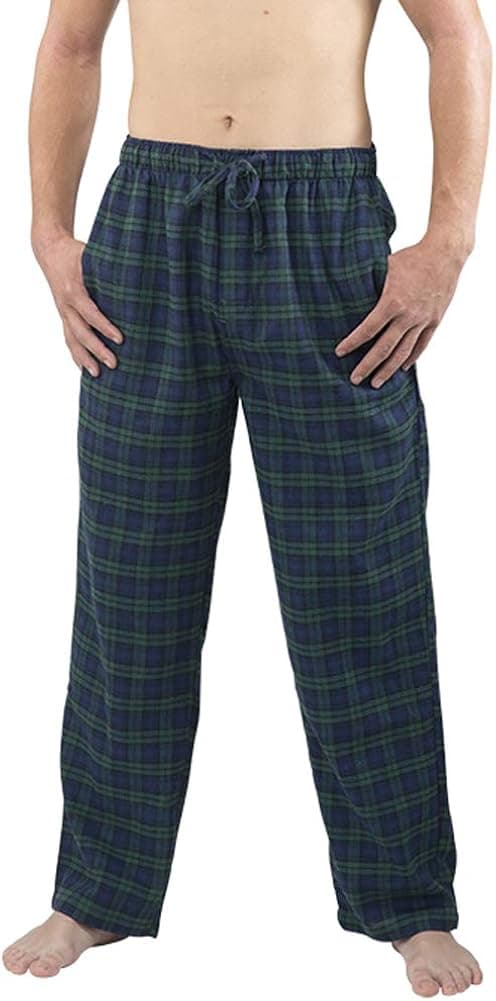 NORTY Men's Flannel Pajama Pants - Men's Pajama Pants - Comfortable Cotton Blend Flannel Pajamas for Men - PJ Pants