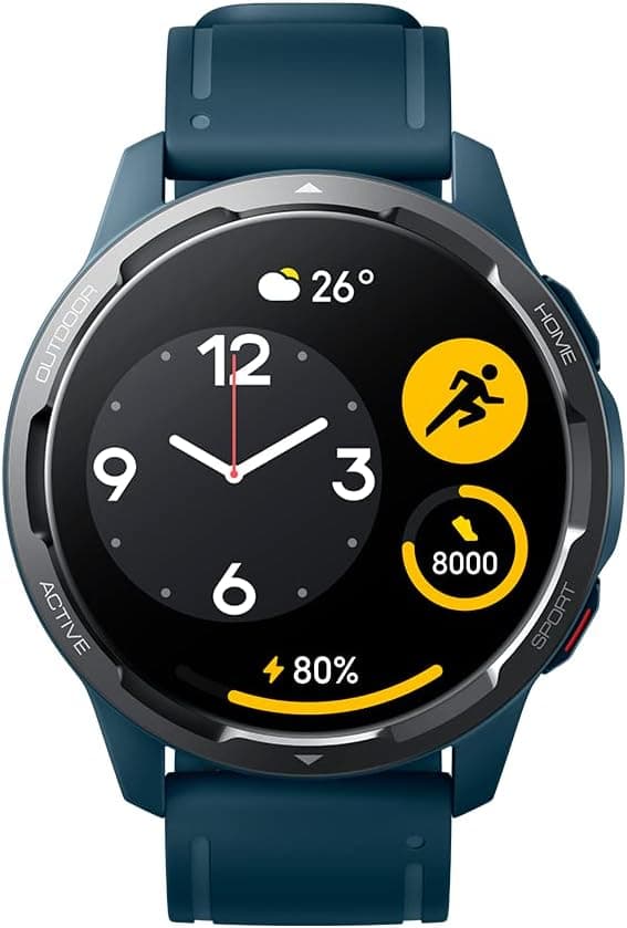 Xiaomi Watch S1 Active, 1.43" AMOLED Display, 117 Fitness Modes, 19 Professional Modes, 200+ Watch Faces, Exquisite Metal Bezel, Dual-Band GPS, 12 Days of Battery Life, Bluetooth Phone Call, Blue