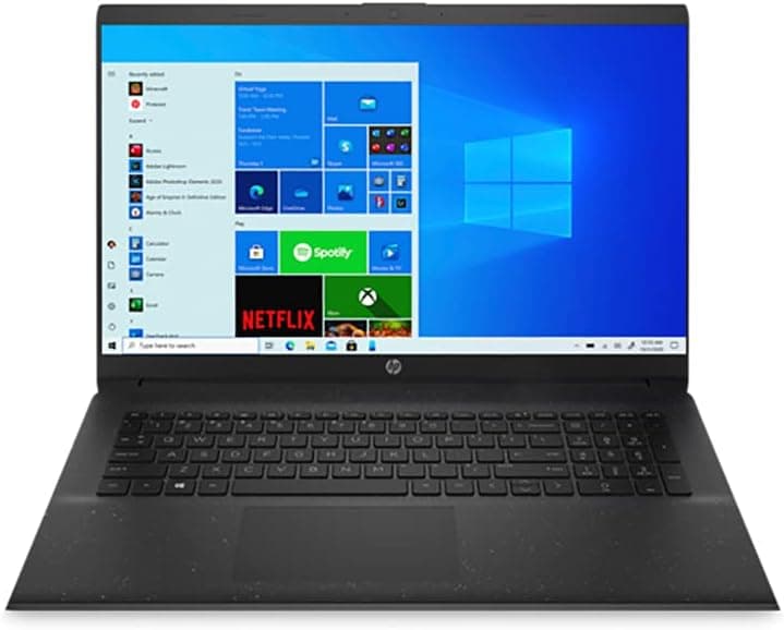 HP 17t-cn000 Home & Business Laptop (Intel i7-1165G7 4-Core, 8GB RAM, 256GB PCIe SSD + 1TB HDD, Intel Iris Xe, 17.3" HD+ (1600x900), WiFi, Bluetooth, Webcam, 2xUSB 3.1, Win 11 Home) (Renewed)