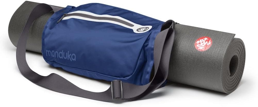 Manduka Go Play Yoga Mat Carrier with Pocket, Adjustable Strap, Suitable for all Yoga Mats