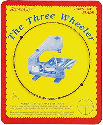 SuperCut B62W14R14 Three Wheeler Bandsaw Blade, 62" Long - 1/4" Width, 14 Raker Tooth