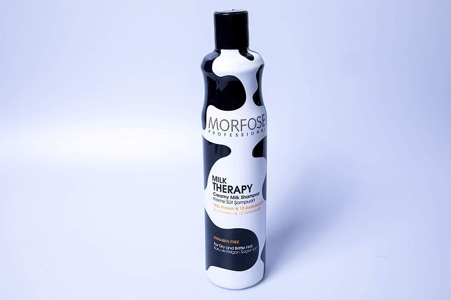 Morfose Professional Milk Therapy Creamy Hair Shampoo for Dry, Damaged, or Brittle Strands, 12 Essential Amino Acids and Proteins, Repairs and Protects, fuller, healthier, softer look, Eliminates Dryness, Damage, and Split Ends, 13.52 oz