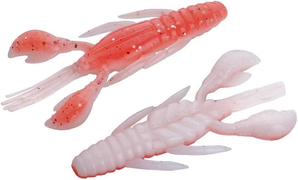 8 PCS Crawfish Soft Plastic Fishing Lures,Crawdad Baits Creature Lure Bass Artificial Soft Shrimps Fishing Lure for Freshwater Saltwater Bass Trout Salmon Fishing Lure Tackle.