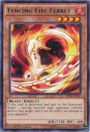 YU-GI-OH! - Fencing Fire Ferret (BP03-EN107) - Battle Pack 3: Monster League - 1st Edition - Rare