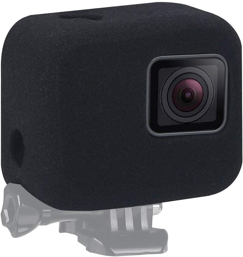 Nechkitter WindSlayer Foam Windscreen for GoPro Hero 5 6 7 Black (2018), Shape Memory Sponge Reduce Wind Noise Outdoor for Optimal Audio Recording