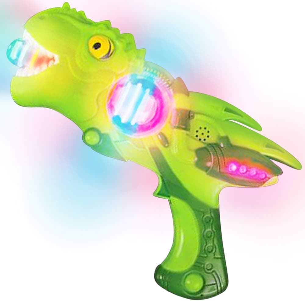 ArtCreativity Light Up Super Spinning T-Rex Blaster, Spinning LED and Cool Sound Effects, 11 Inch Light Up Toy Gun for Kids, Batteries Included, Great Gift Idea for Boys & Girls