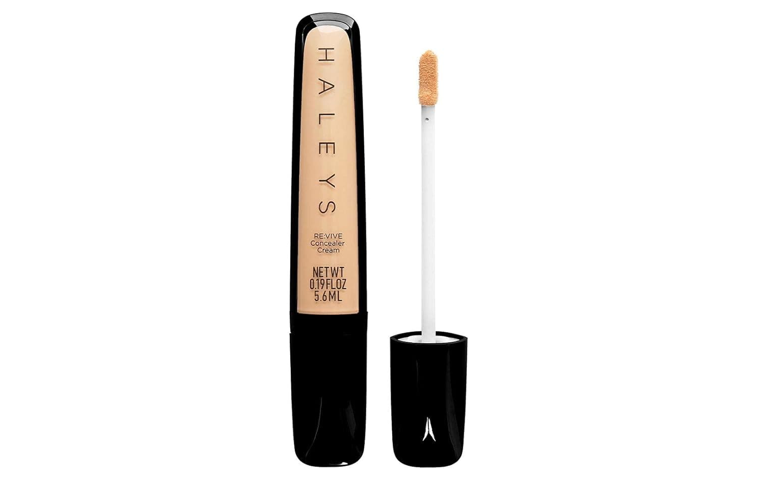 HALEYS RE:VIVE Concealer Cream (Light/Medium - Warm) Vegan, Cruelty-Free Liquid Concealer - Cover Up Blemishes, Under-Eye Circles and Skin Imperfections for a Flawless Natural Complexion