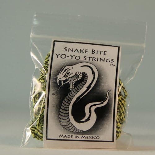 Snake Bite Yo-Yo Strings - 100% Polyester multi-color Strings- Split Lime