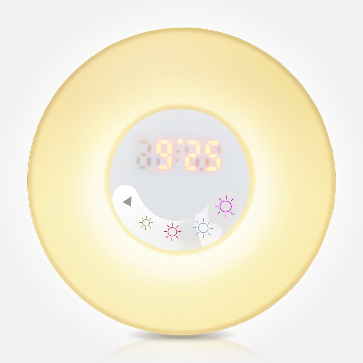 Balla Bébé Wake-Up Light with Touch Control, Sunrise Simulation Alarm Clock, Night Light, 5 Colors 3 Brightness Lamp, Nature Sounds & FM Radio Sound