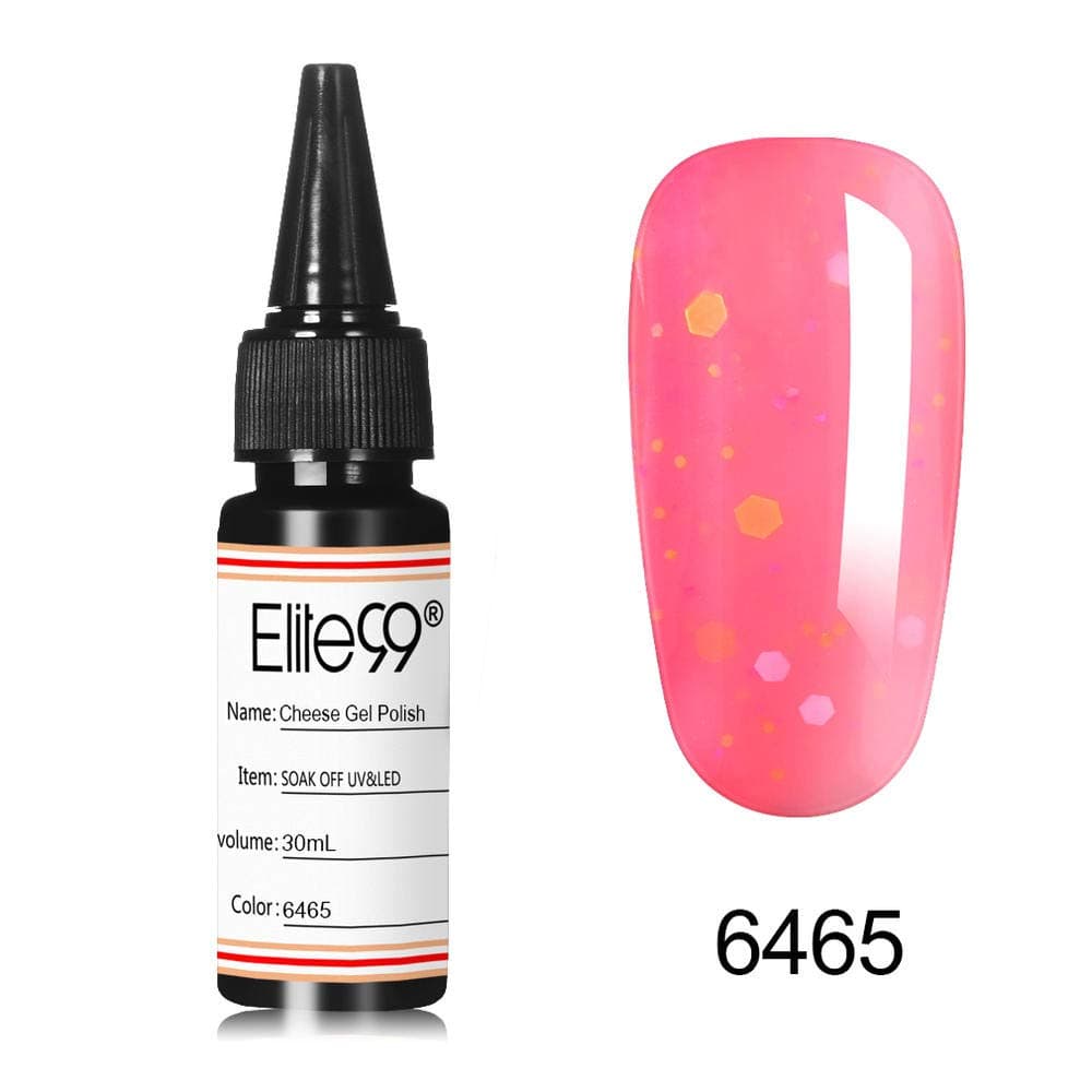 Elite99 Cheese Gel Polish Soak Off UV LED Nail Varnish Primer Gel Polish Salon Manicure 30ML 6465