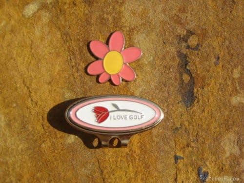 SUMMER FLOWER HAT CLIP / CUSTOM BALL MARKER - NEW