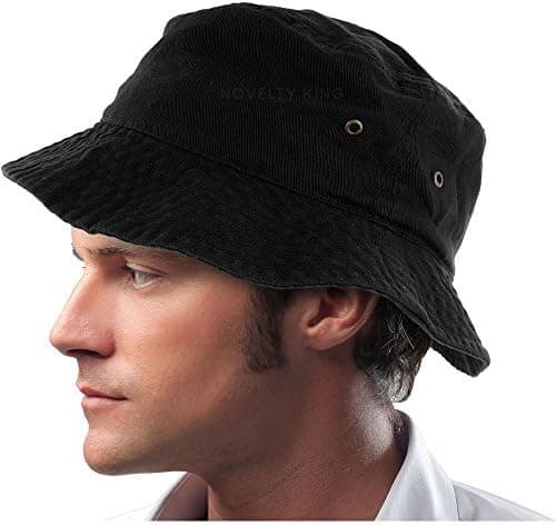 DS Mens 100% Cotton Fishing Hunting Summer Bucket Cap Hat
