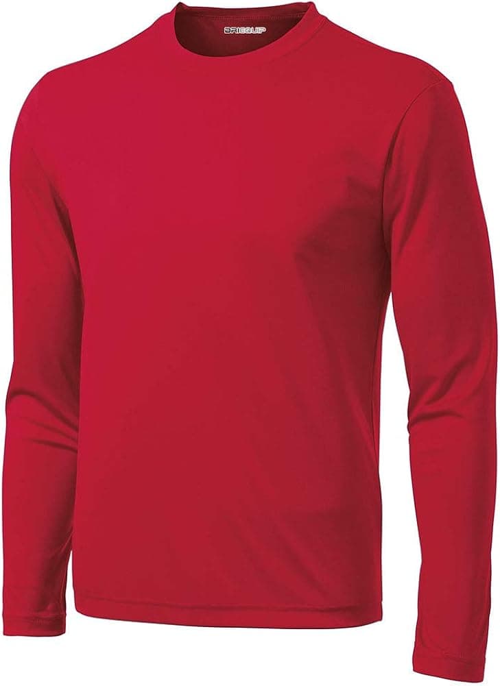 DRI-Equip Youth Long Sleeve Moisture Wicking Athletic Shirts. Youth Sizes XS-XL