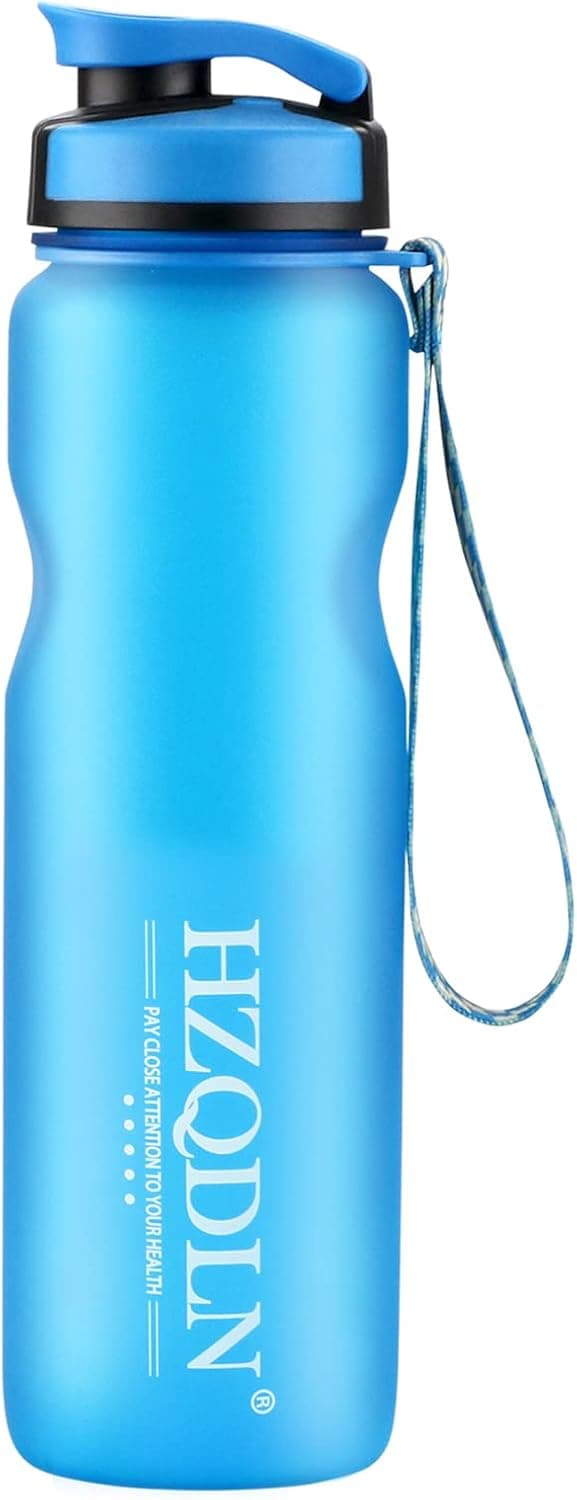 Sports Water Bottle, BPA Free & Frosted Tritan Plastic, 36oz Water Bottle with Leak Proof Flip Top Lid, Apply to The Gym, Yoga, Running, Outdoors, Cycling, and Camping…