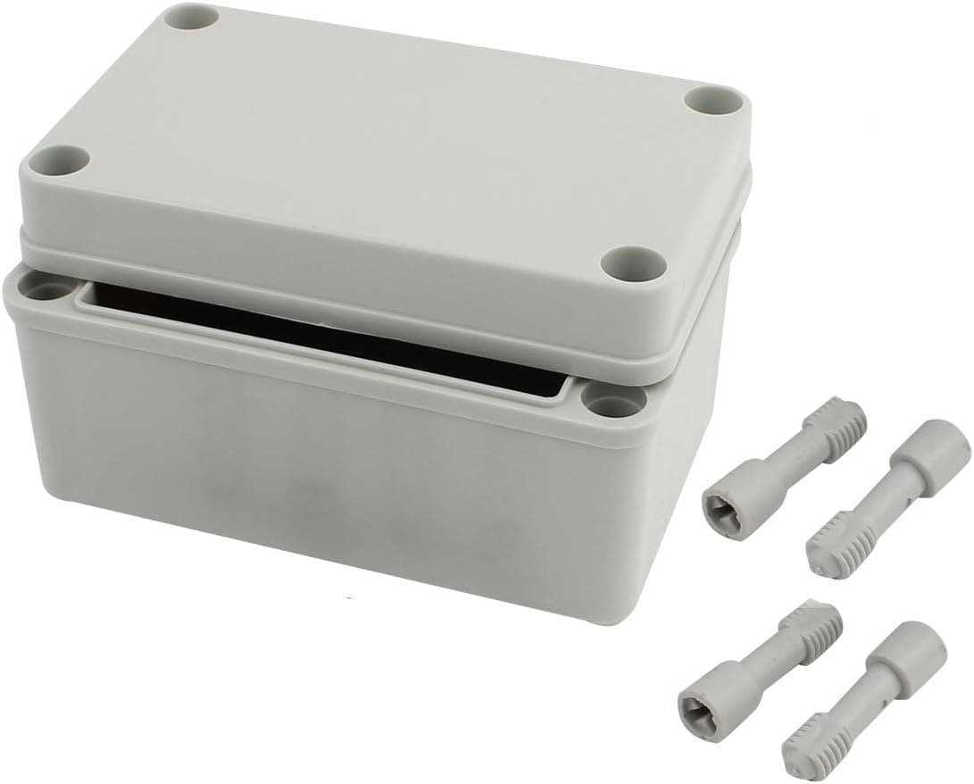 AWclub 5.2'x3.2"x2.8"(130mm x 80mm x 70mm) Dustproof IP67 Junction Box DIY Case Enclosure Gray