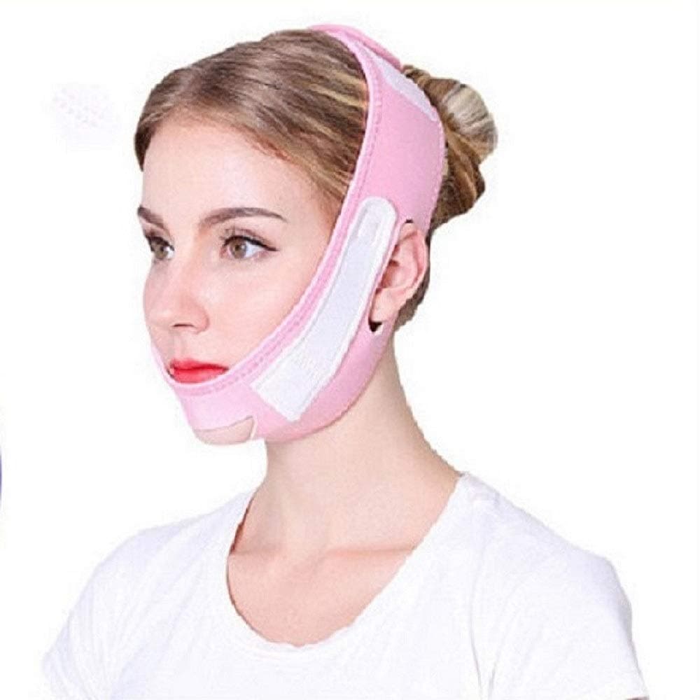 N-A V Shaped Line Chin Up Face Lift Double Chin Belt,Face Slimming Strap, Face Shaper Band Eliminates Wrinkles Sagging Anti-aging Painless Firming Mask for