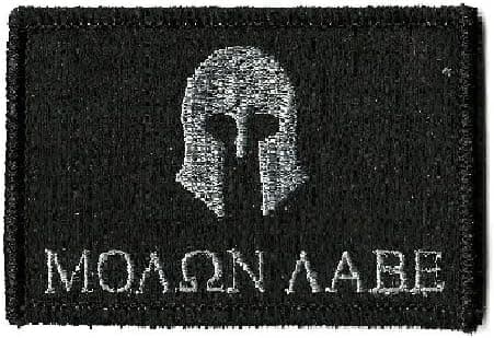 KM Outfitters (Molon Labe - Black & White) Patch