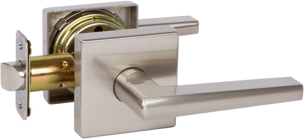 Delaney Hardware 353511 Vida Passage Lever, Satin Nickell Passage Lever for Interior Door, Satin Nickell Door Lever, for Laundry Room, Hallway, and Closet, Satin Nickel