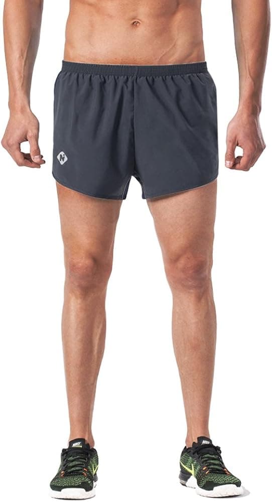 NAVISKIN Men's 3 Inch Running Shorts Lightweight Quick Dry Gym Athletic Shorts