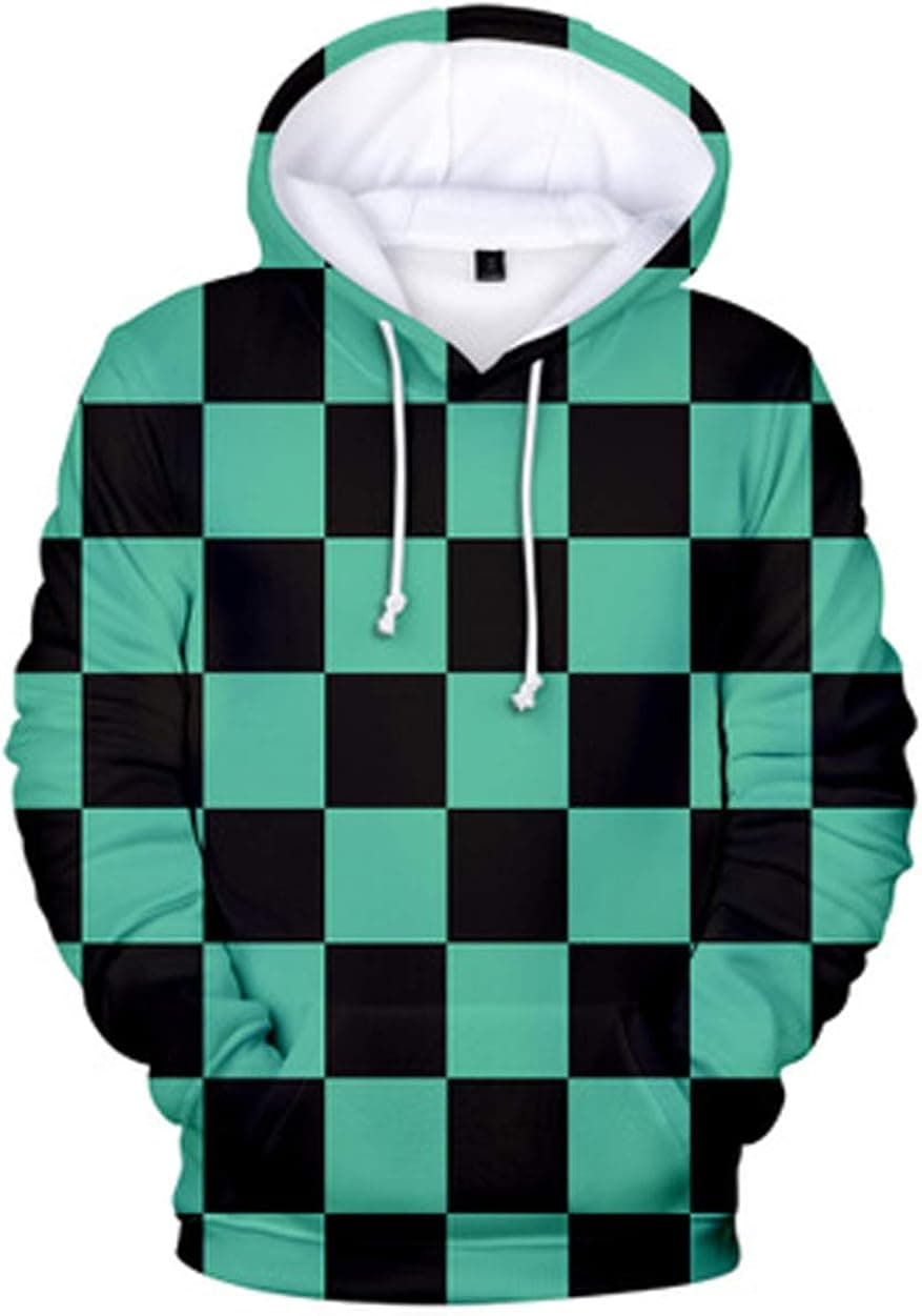 Gmoke Anime 3D Hoodies, Unisex Printed Cosplay Sweatshirt Costume Coat.