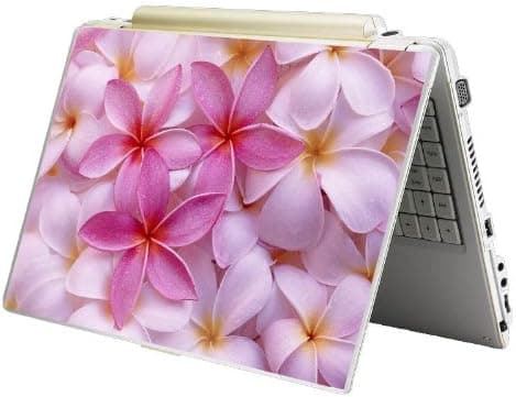 Bundle Monster MINI NETBOOK Laptop Notebook Skin Sticker Cover Art Decal - 7" 8" 9" 10" - Fit HP Dell Asus Acer Eee Compaq MSI - Pink Plumeria