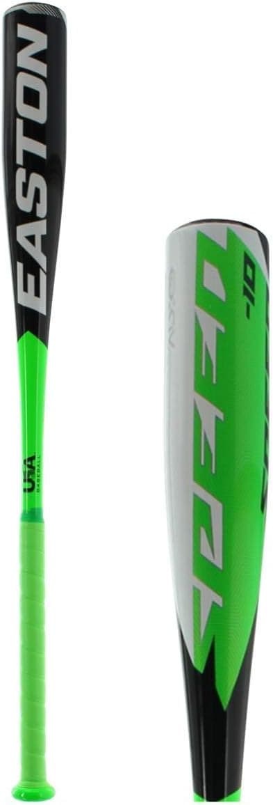 EASTON SPEED -10 USA Youth Baseball Bat | 2 5/8 inch Barrel | 2020 | 1 Piece Aluminum | Lightweight ALX50 Military Grade Alloy | Pro Style Concave End Cap | Cushioned 2.2mm Flex Grip