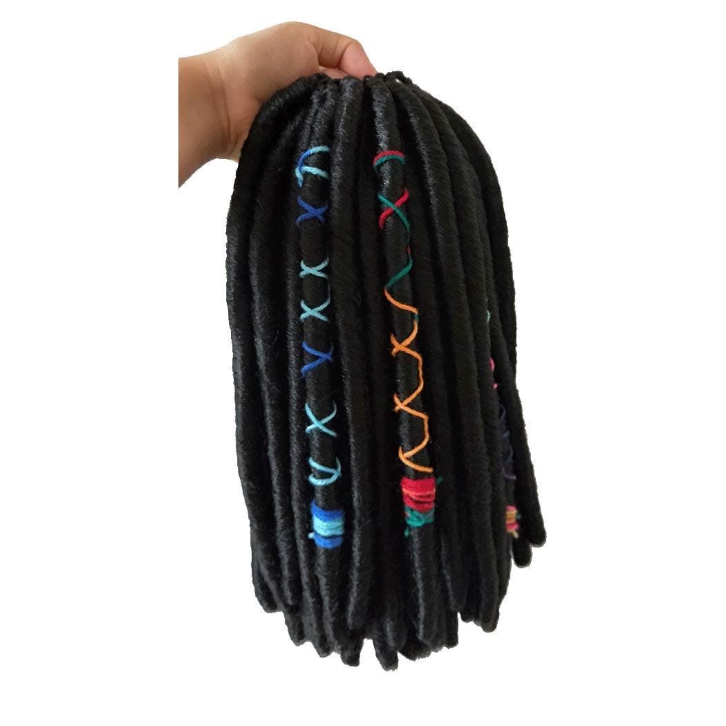 goddess locs crochet hair 14 inch expression braiding hair black fauxs locs crochet hair crochet braids faux locs crochet hair 6packs (14"6packs, black)…