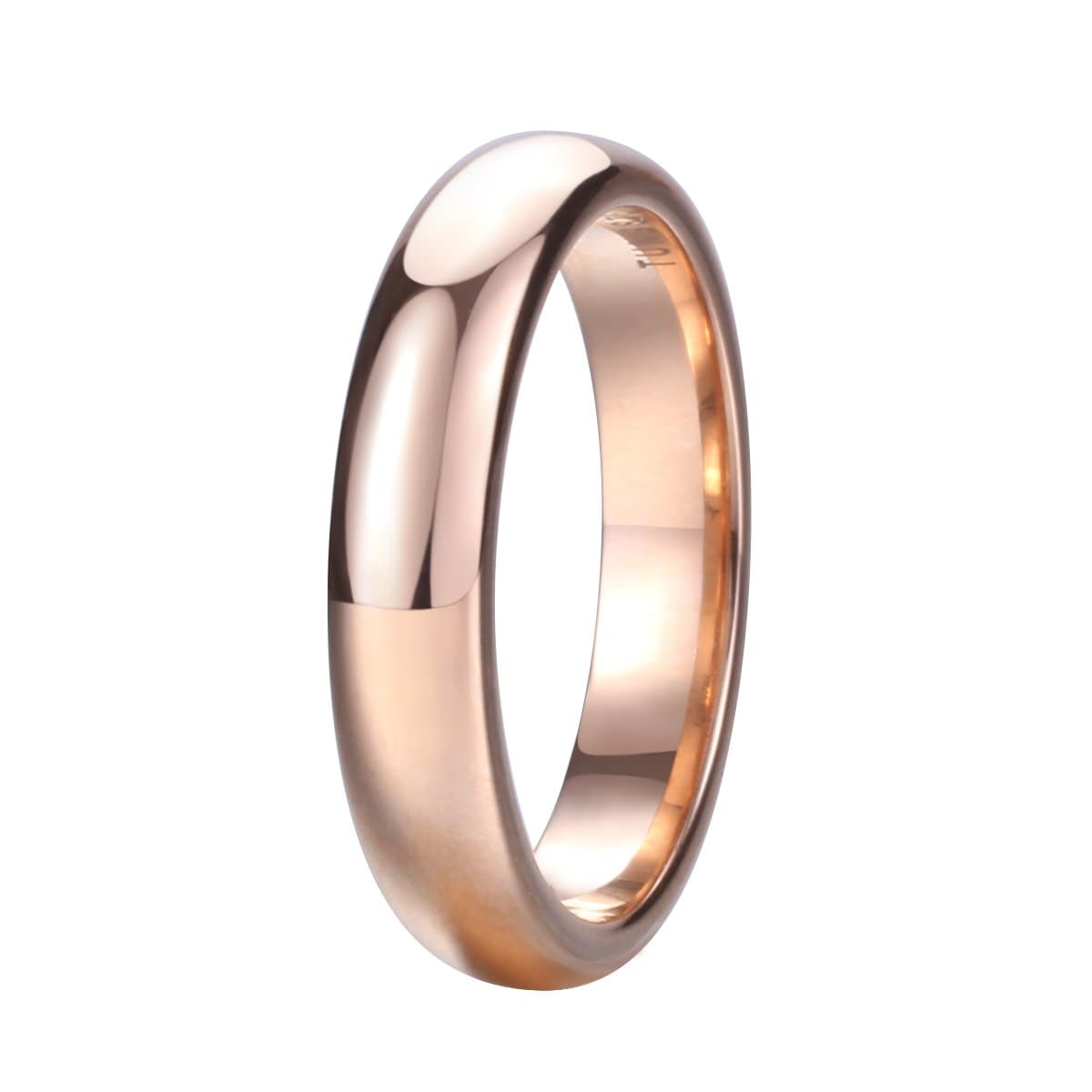 King Will Glory 2mm 4mm 6mm Rose Gold Tungsten Ring Wedding Band High Polished for Men Women