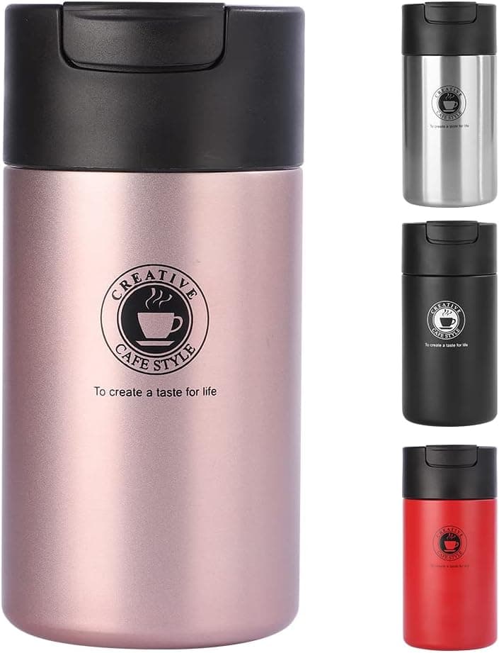 DR.ANISON Vacuum Coffee Mug with Stainless Steel Travel Mugs Hot Cold Leak Proof Water Bottles Gift for Women Men 16 Oz