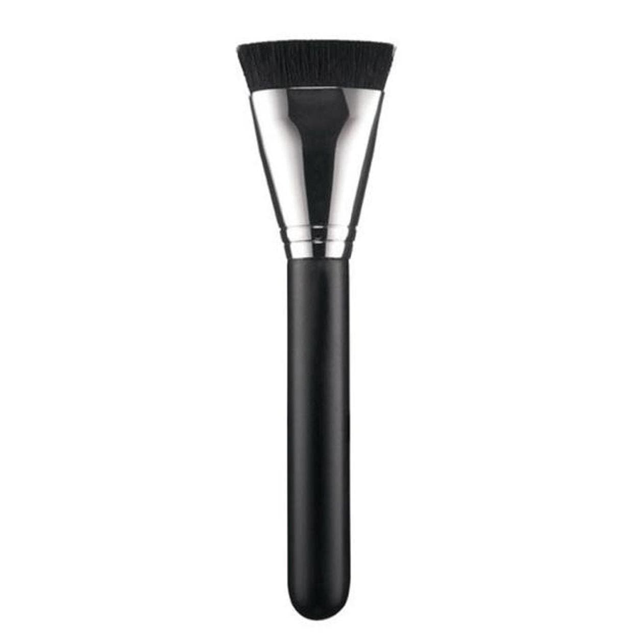 Kingfansion 1pcs Professional Cosmetic Flat Contour Brush Face Blend Makeup Brush (Black)