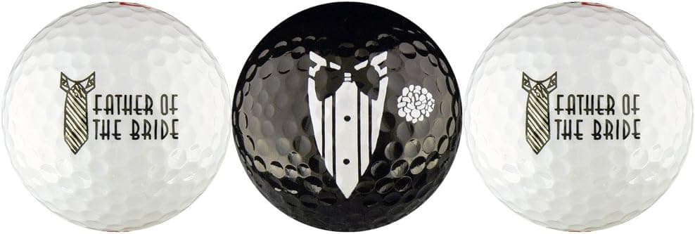 EnjoyLife Inc Father of The Bride Wedding Variety Golf Ball Gift Set