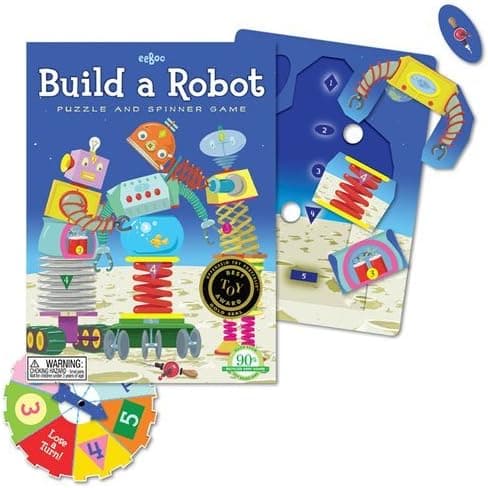 Eeboo Build a Robot Spinner Board Game