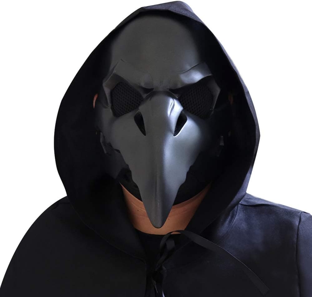 damdos Cosplay Prop OW Crow Reaper Masks Nevermore Skin Plague Doctor Mask Ravens Reaper Birds Crow Punk Masks