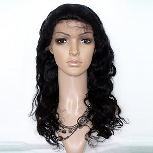 Tanya Full Lace Wig 18" Body Wave 100% Indian Remy Human Hair 1B# Small Size