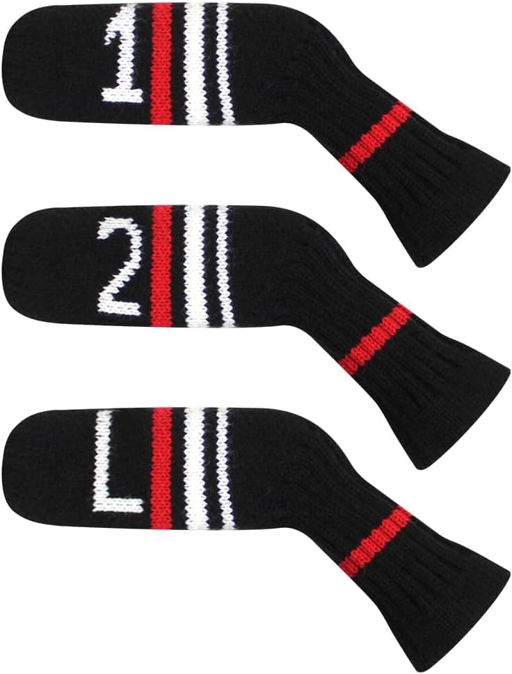 Scott Edward 10 Pcs Golf Club Head Covers for Irons Cuteness and Basically Socks Shape Washable & Durable Golf Club Head Protector