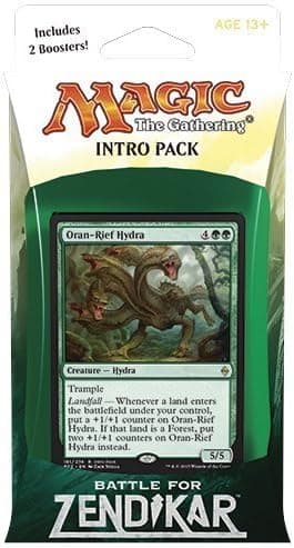 Magic the Gathering: MTG Battle for Zendikar: Zendikar's Rage Intro Pack / Theme Deck: (includes 2 Booster Packs & Alternate Art Oran-Rief Hydra Premium Rare Promo Card) Green